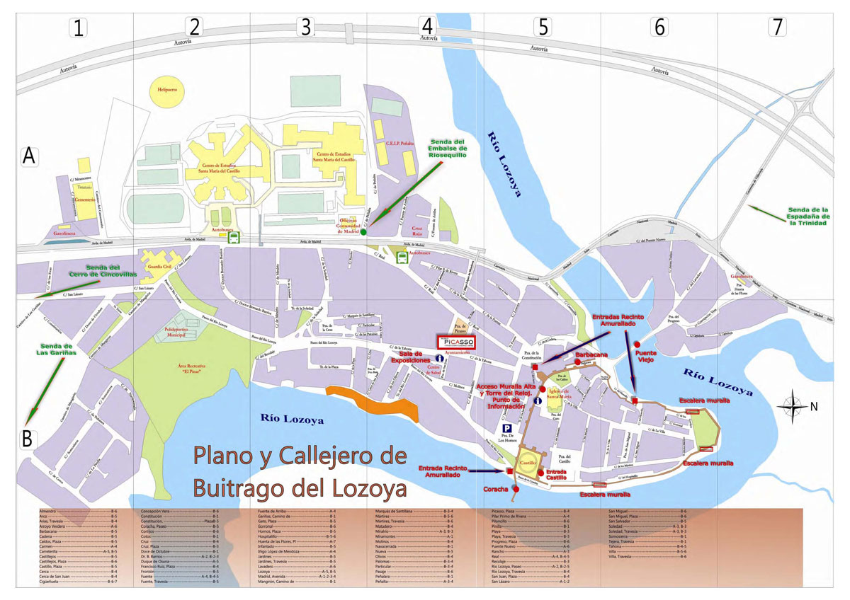 Plano monumental Buitrago del Lozoya