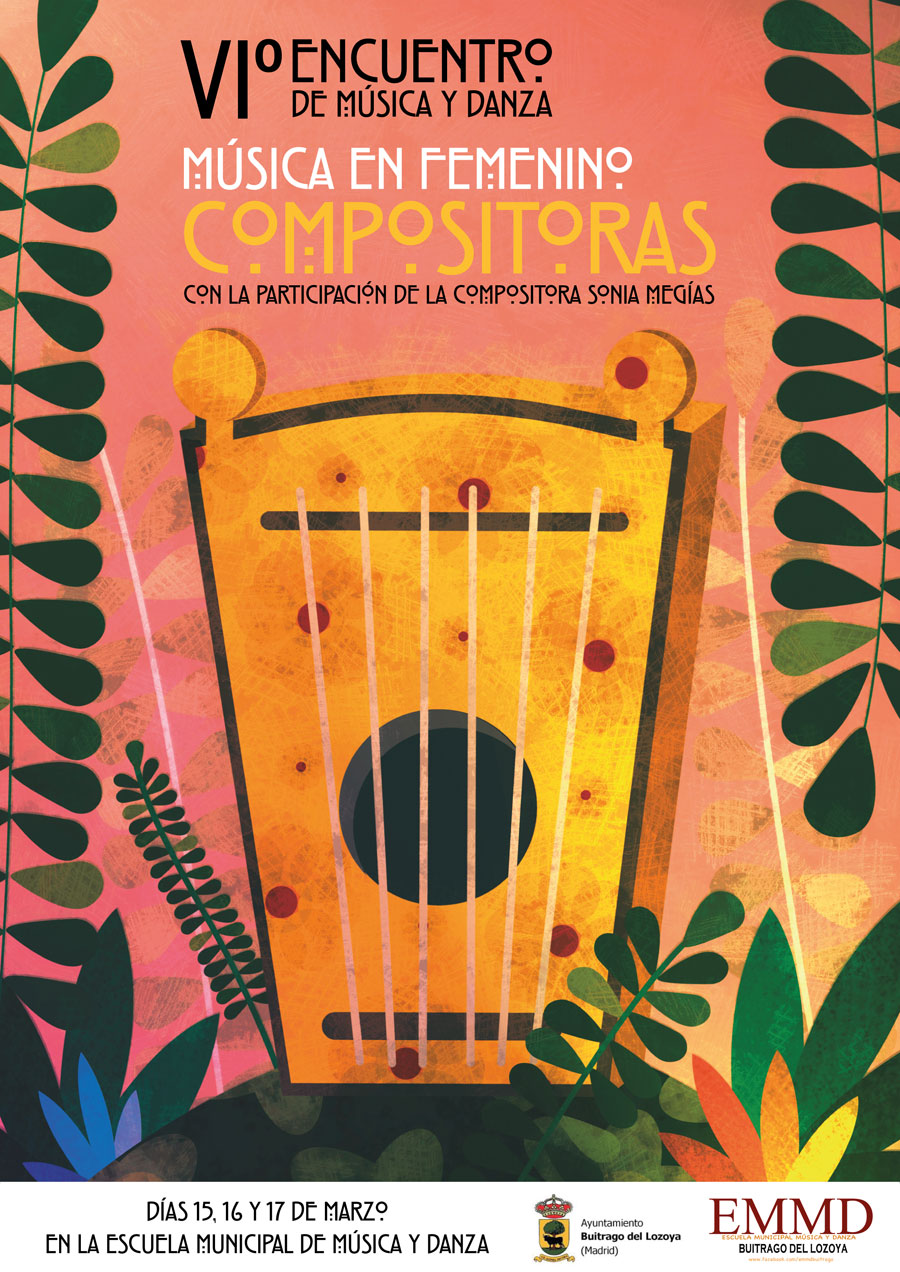 Cartel Musica en femenino compositoras EMMD Buitrago