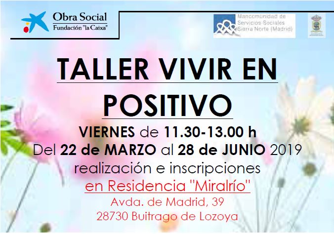 Taller: "Vivir en positivo"