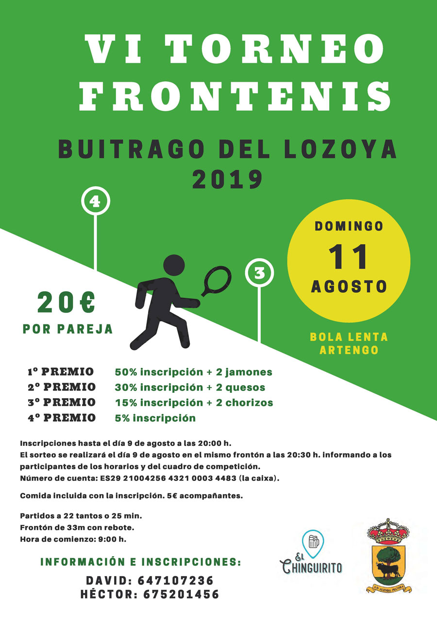 VI TORNEO DE FRONTENIS 2019