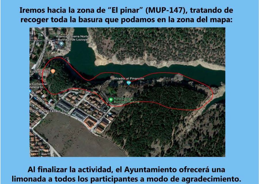 Jornada de limpieza vecinal en Buitrago del Lozoya