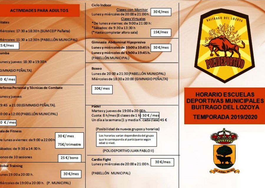 Escuelas Deportivas Municipales. Temporada 2019/2020, abierto plazo de inscripción