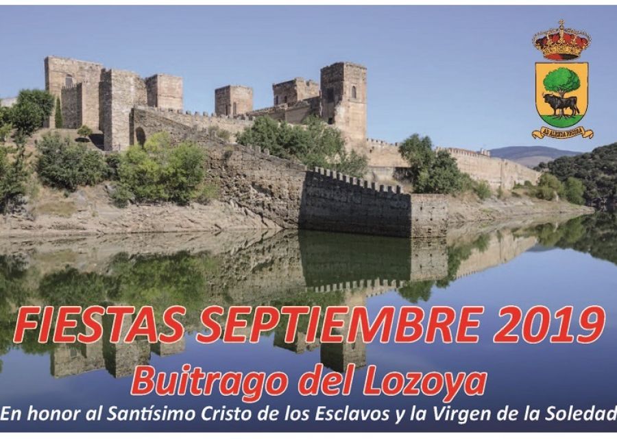 Programa de fiestas Septiembre 2019, en honor al Santísimo Cristo de los Esclavos y a la Virgen de la Soledad