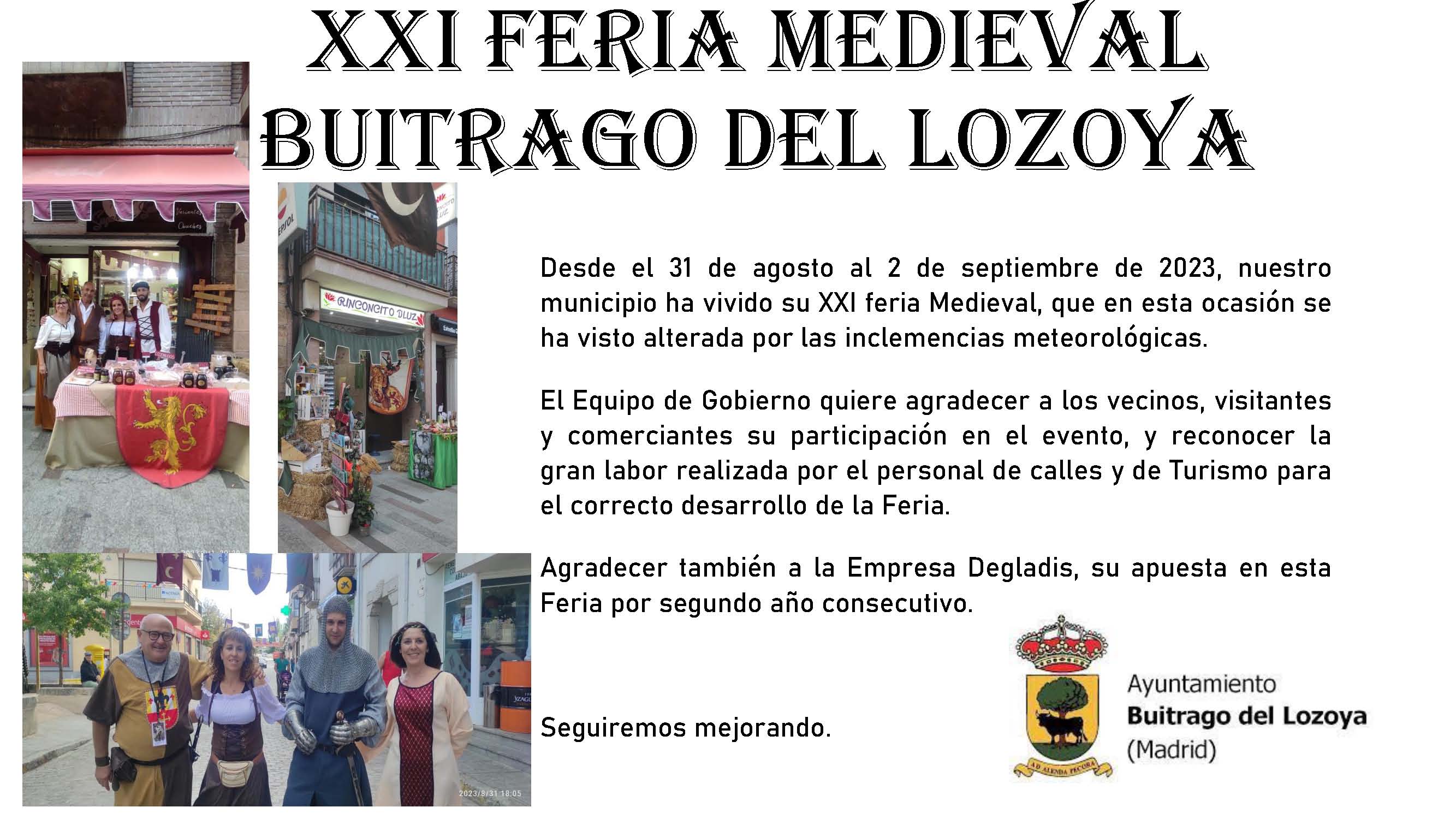 Feria medieval Buitrago del Lozoya 2023