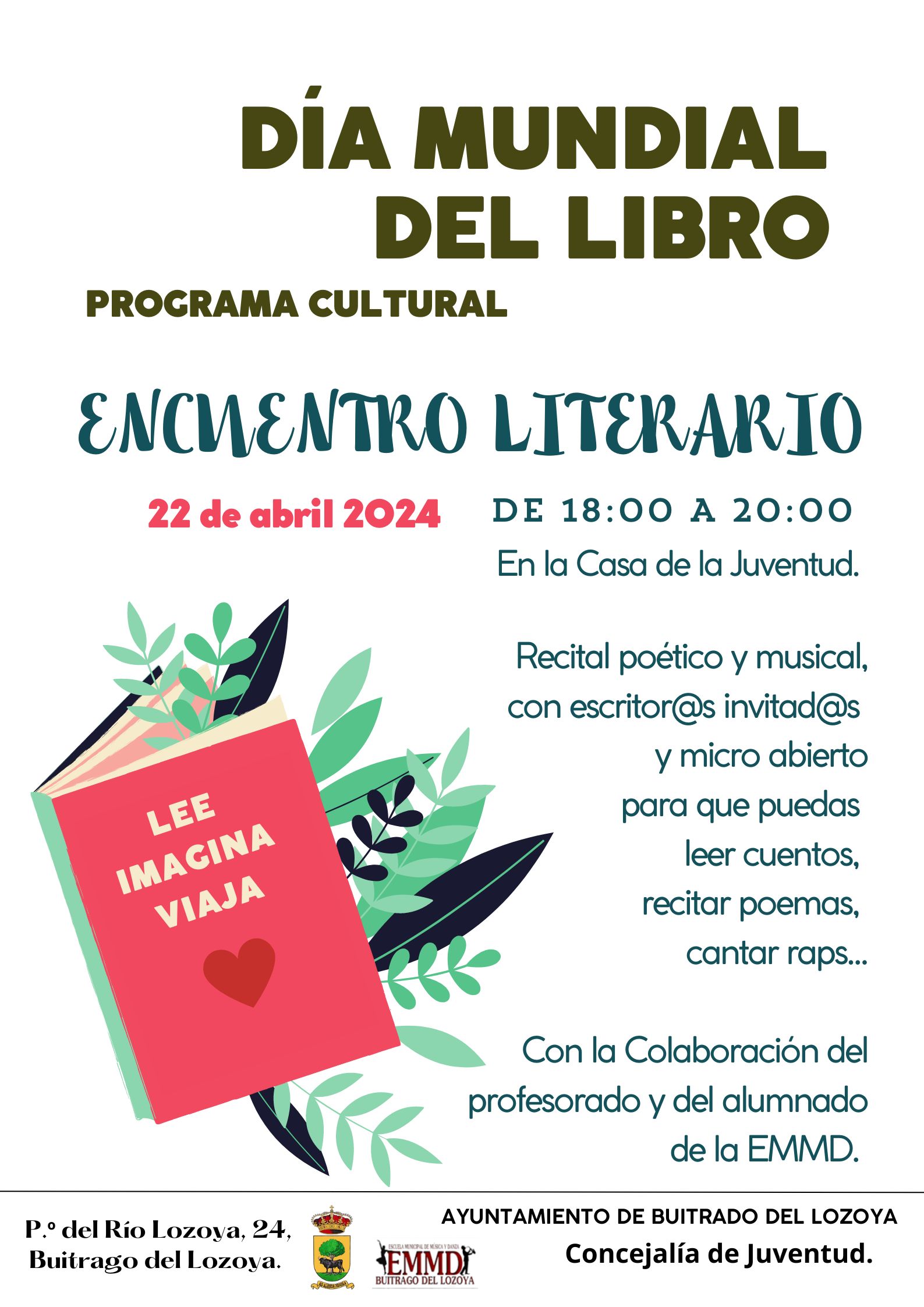 encuentro literario dia del libro 22 abril 24