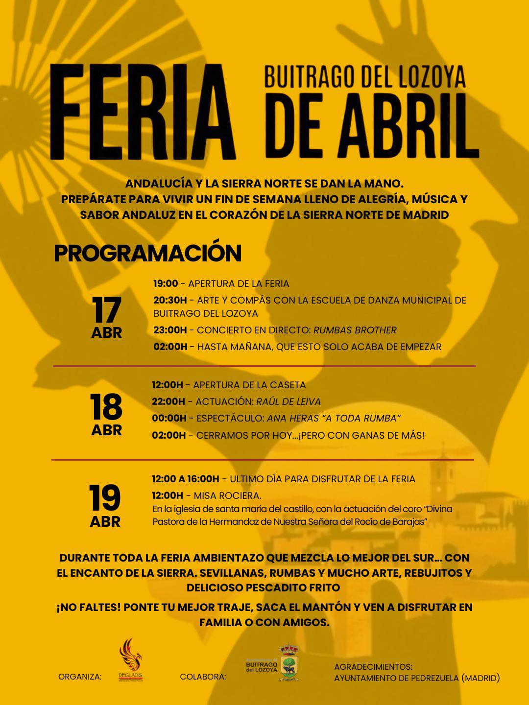 Programa Feria de Abril Buitrago 2026