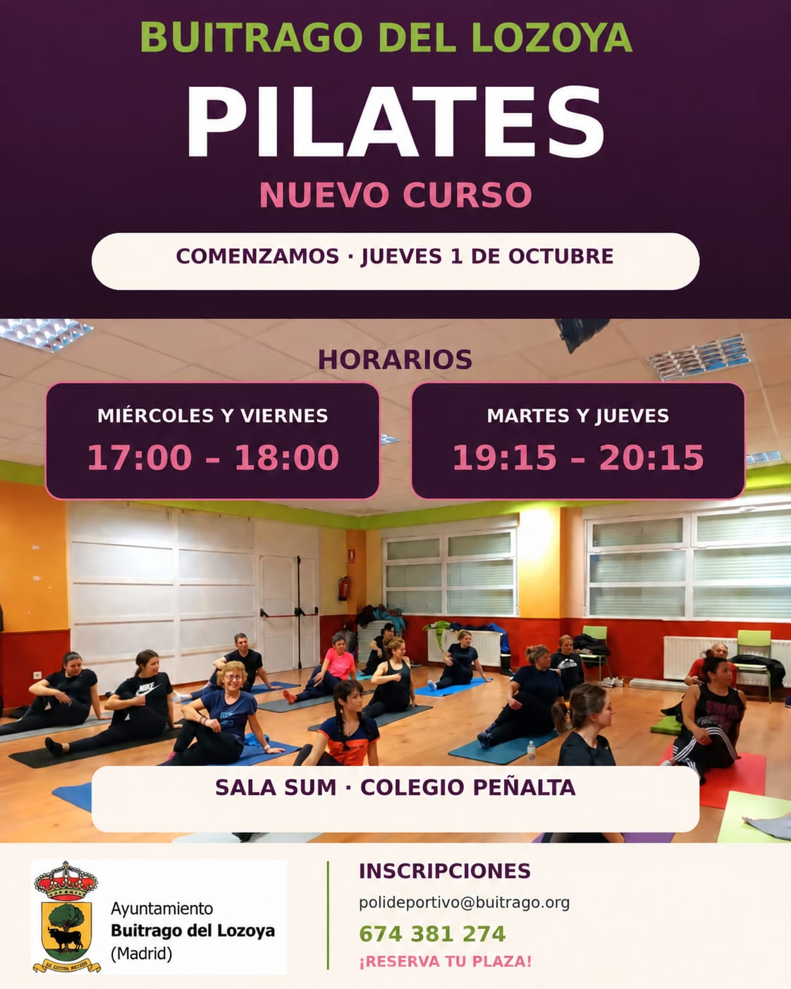 Pilates temporada 2026-27