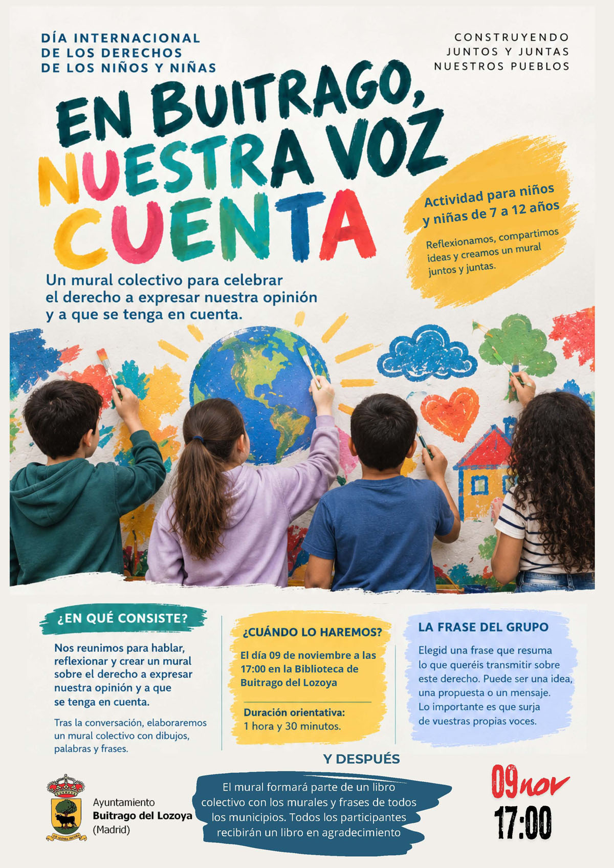 CARTEL MURAL DIA INTERNACIONAL INFANCIA
