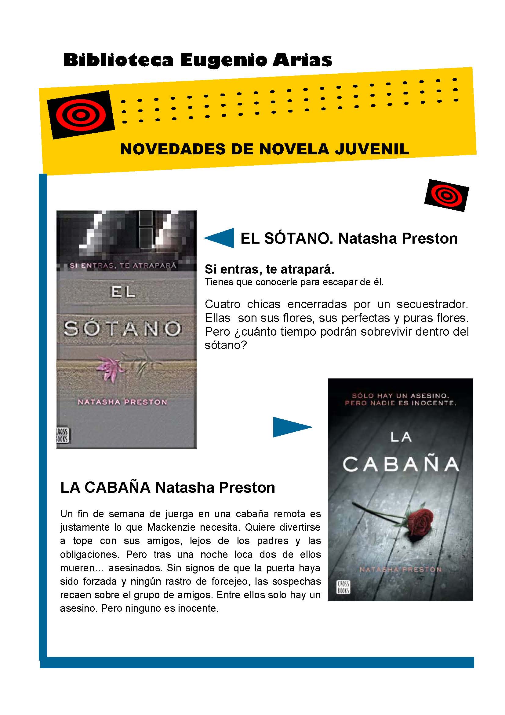 NOVEDADES DE NOVELA JUVENIL