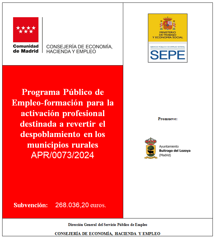 Buitrago programa empleo formacion revertir despoblamiento