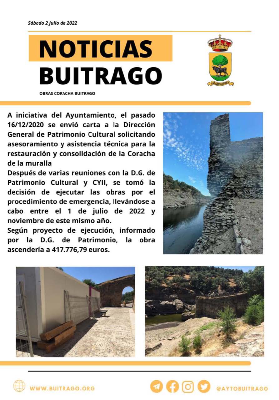 Obras coracha muralla 20220702