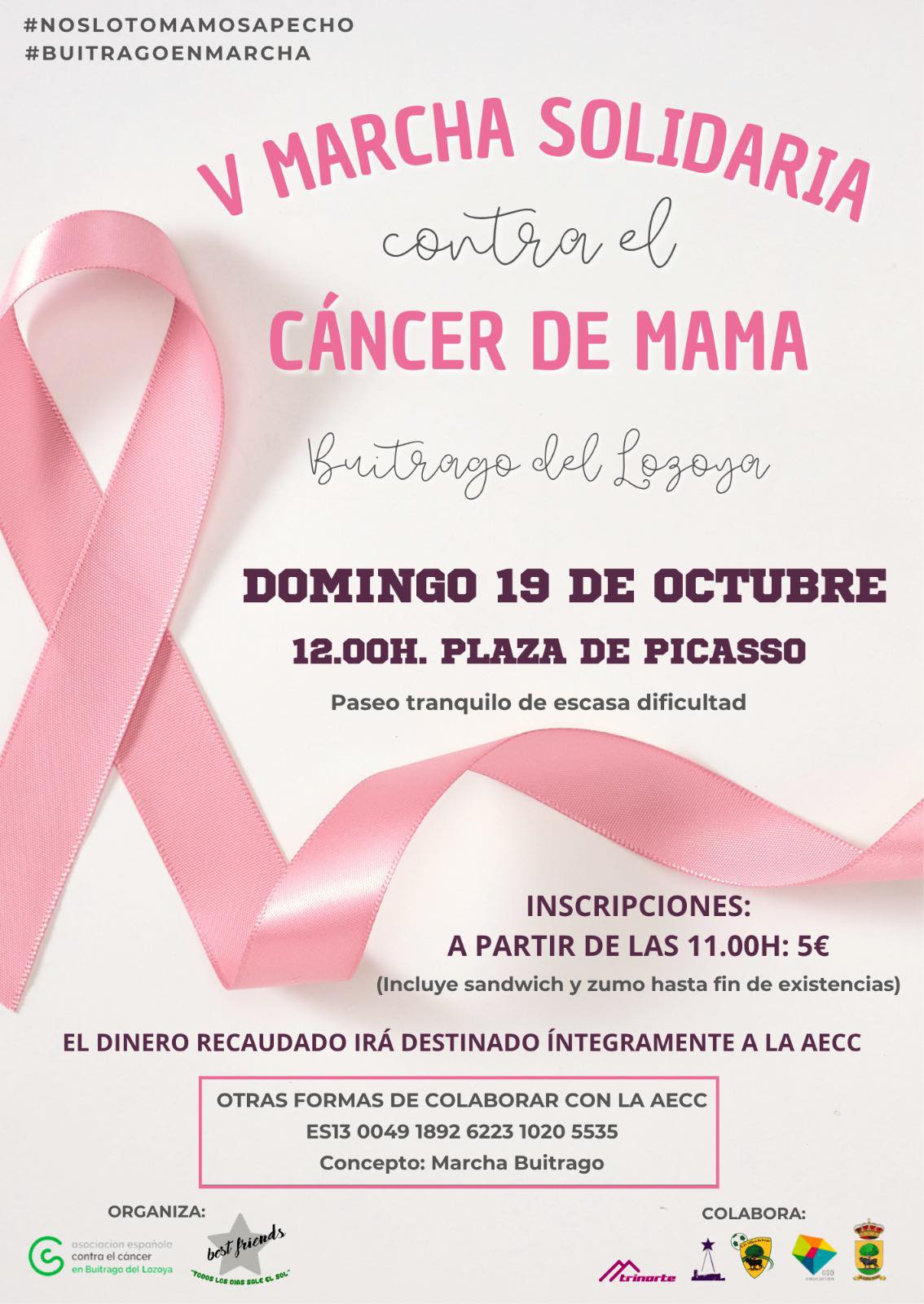 V Marcha solidaria contra el cancer de mama Buitrago 2025