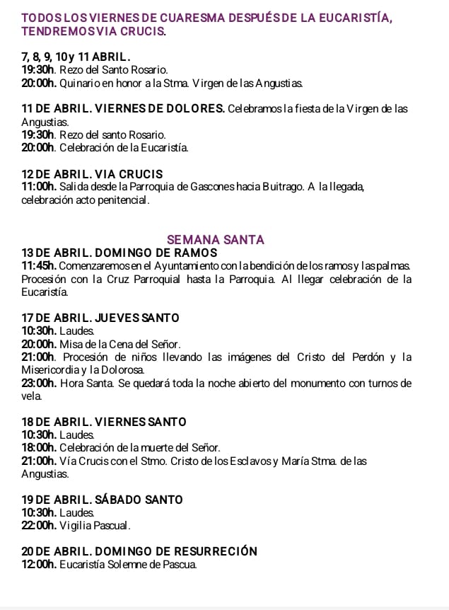 Semana Santa 2025 Buitrago del Lozoya 2