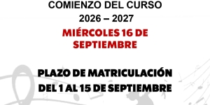 EMMD Buitrago del Lozoya. Inicio del curso 2026-2027
