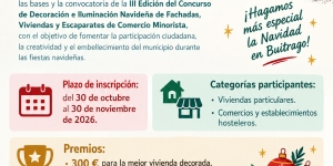 III Concurso de “DECORACIÓN E ILUMINACIÓN NAVIDEÑA DE FACHADAS, VIVIENDAS Y ESCAPARATES DE COMERCIO MINORISTA EN BUITRAGO DEL LOZOYA"