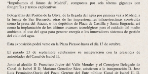 El Canal de Isabel II está celebrando el 175 aniversario de su creación