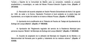 Anuncio de convocatoria para celebrar sesión pública plenaria ordinaria del pleno de la corporación el martes 26 de mayo a las 20:00 h