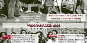 Programa de fiestas en honor al Santísimo Cristo de los Esclavos y la Virgen de la Soledad, septiembre 2026