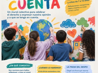 Mural colectivo por el Día Internacional de los derechos de los niños y niñas