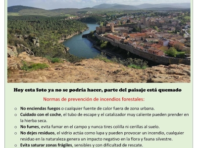 Campaña de sensibilización sobre riesgos de incendios forestales
