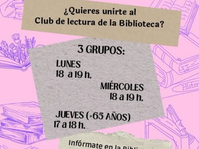 Club de lectura adultos en la Biblioteca municipal Eugenio Arias