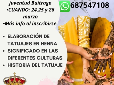 Taller de tatuajes en la Casa de la Juventud