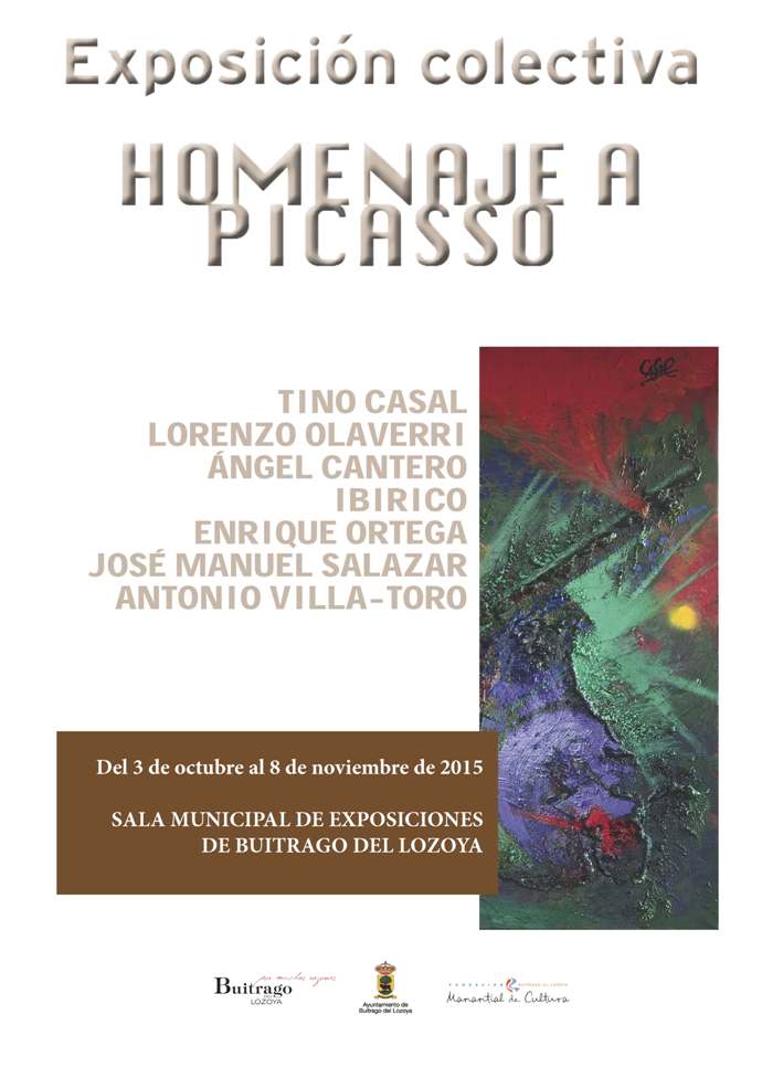 Cartel Homenaje a Picasso 2015 2