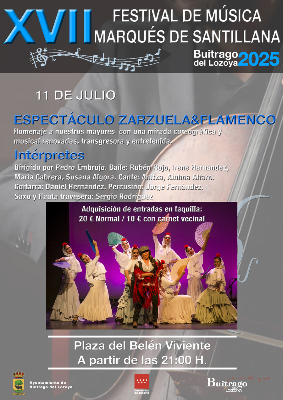 XVII Festival de musica Marqués de Santillana Buitrago del Lozoya Zarzuela