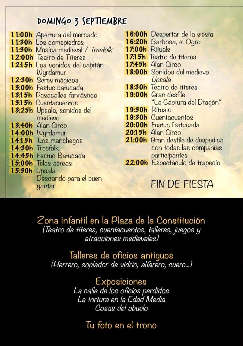 Programa Feria medieval 2023 2