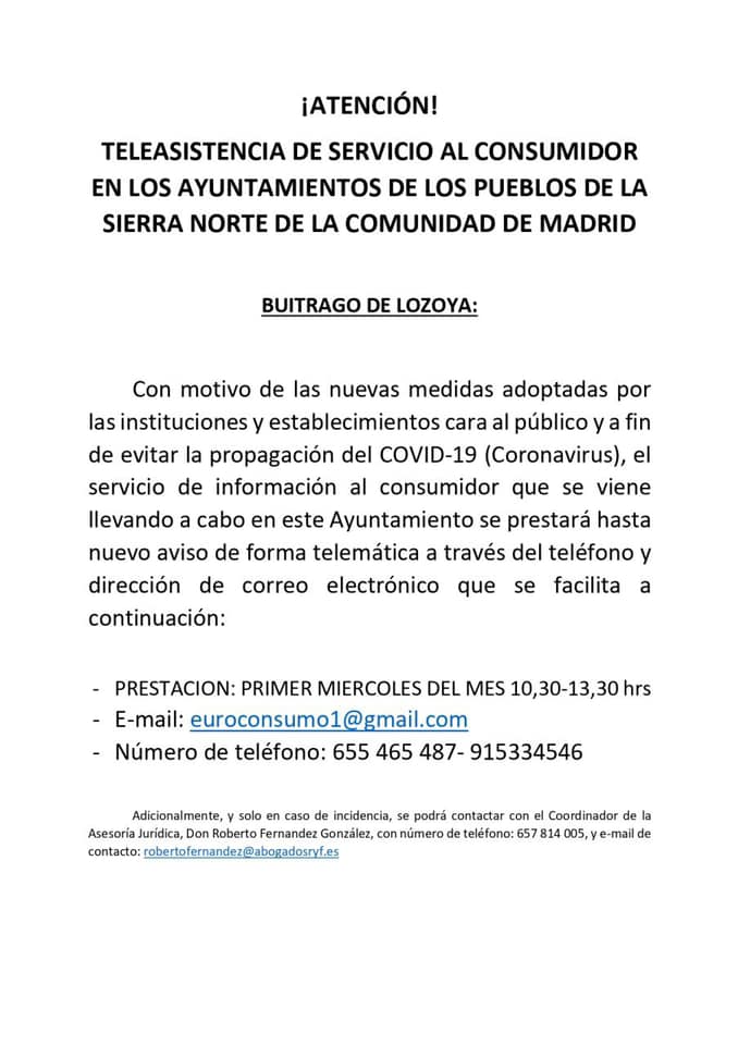 atencion consumidor Buitrago