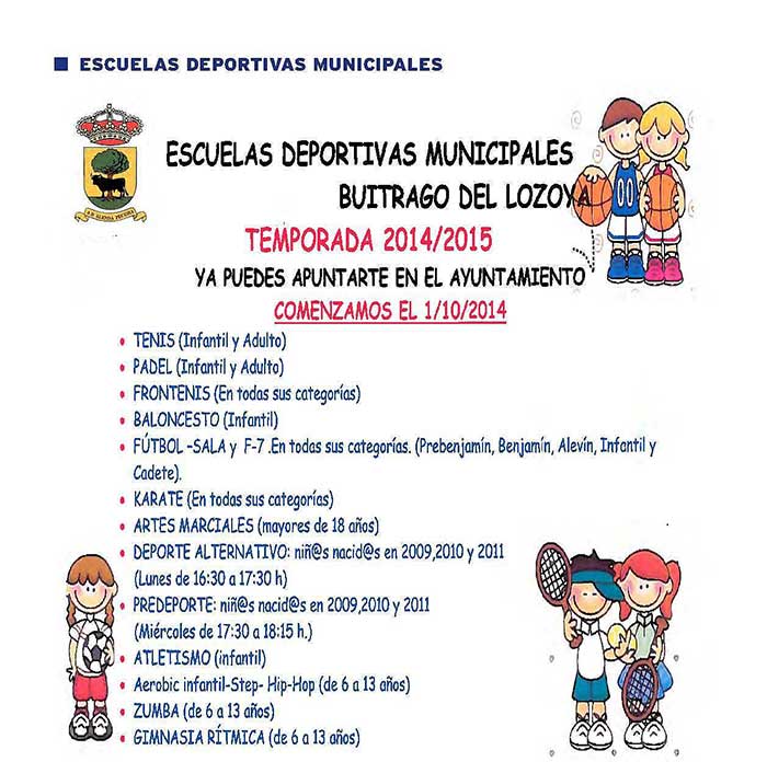 Escuelas deportivas municip