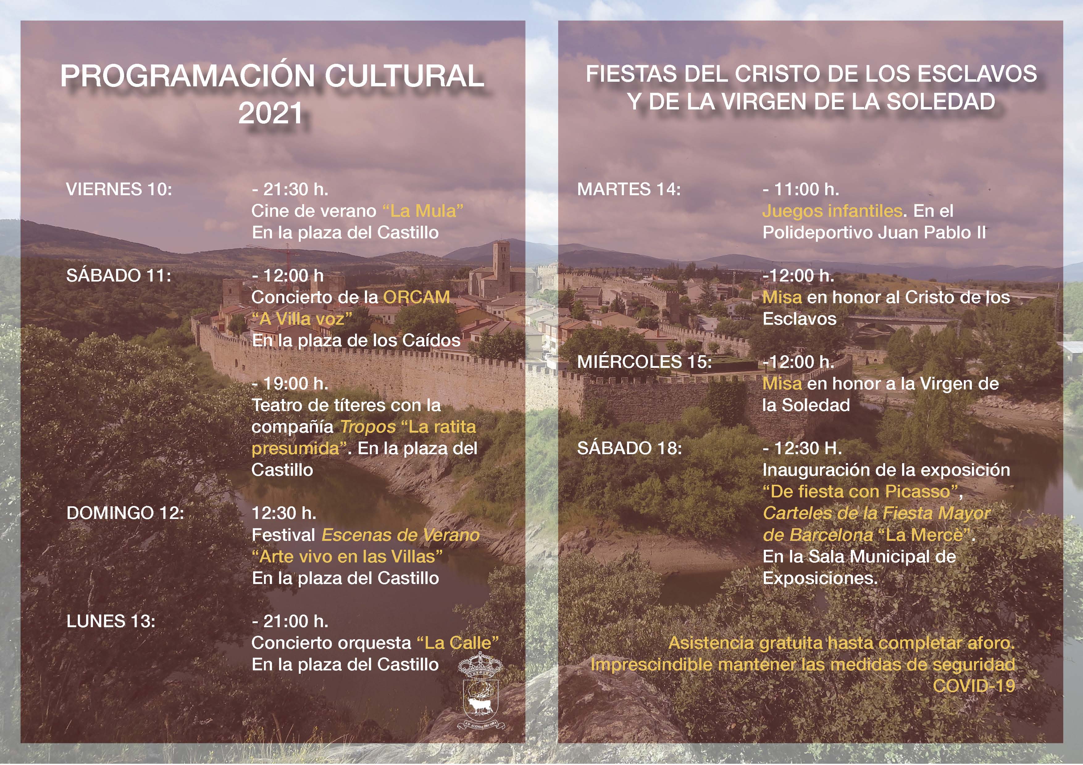 Programa Cultural Fiestas del Cristo 2