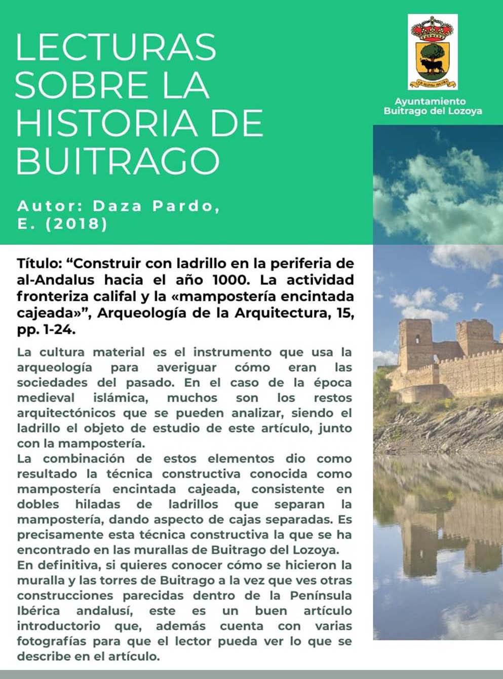 MONOGRÁFICO: LAS TÉCNICAS CONSTRUCTIVAS EN AL-ÁNDALUS. CONSTRUIR CON LADRILLO EN LA PERIFERIA DE AL-ÁNDALUS HACIA EL AÑO 1000. LA ACTIVIDAD FRONTERIZA CALIFAL Y LA “MAMPOSTERÍA ENCINTADA CAJEADA” 