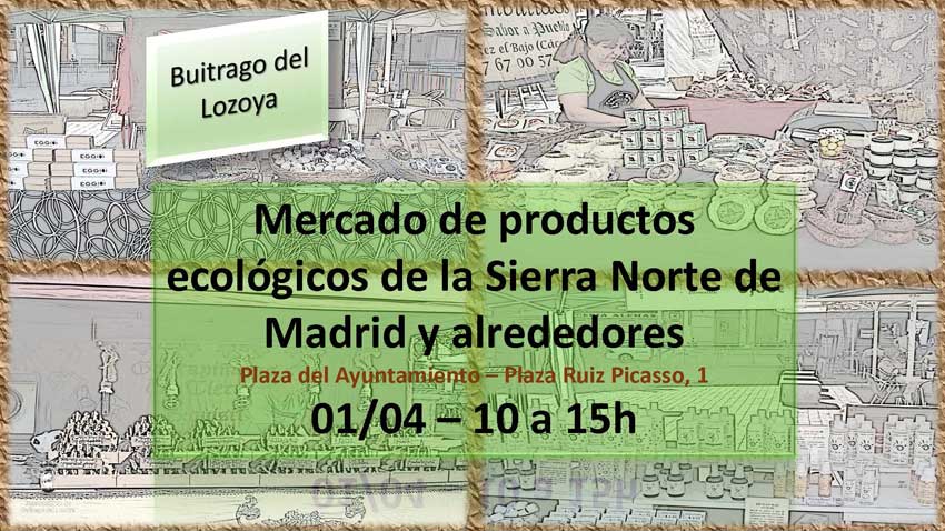 Mercado productos ecologicos BuitragodelLozoya